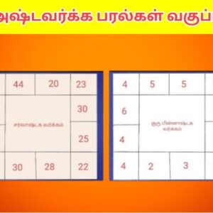 அஷ்டவர்க்க பரல்கள்