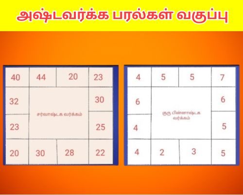 அஷ்டவர்க்க பரல்கள் (1)